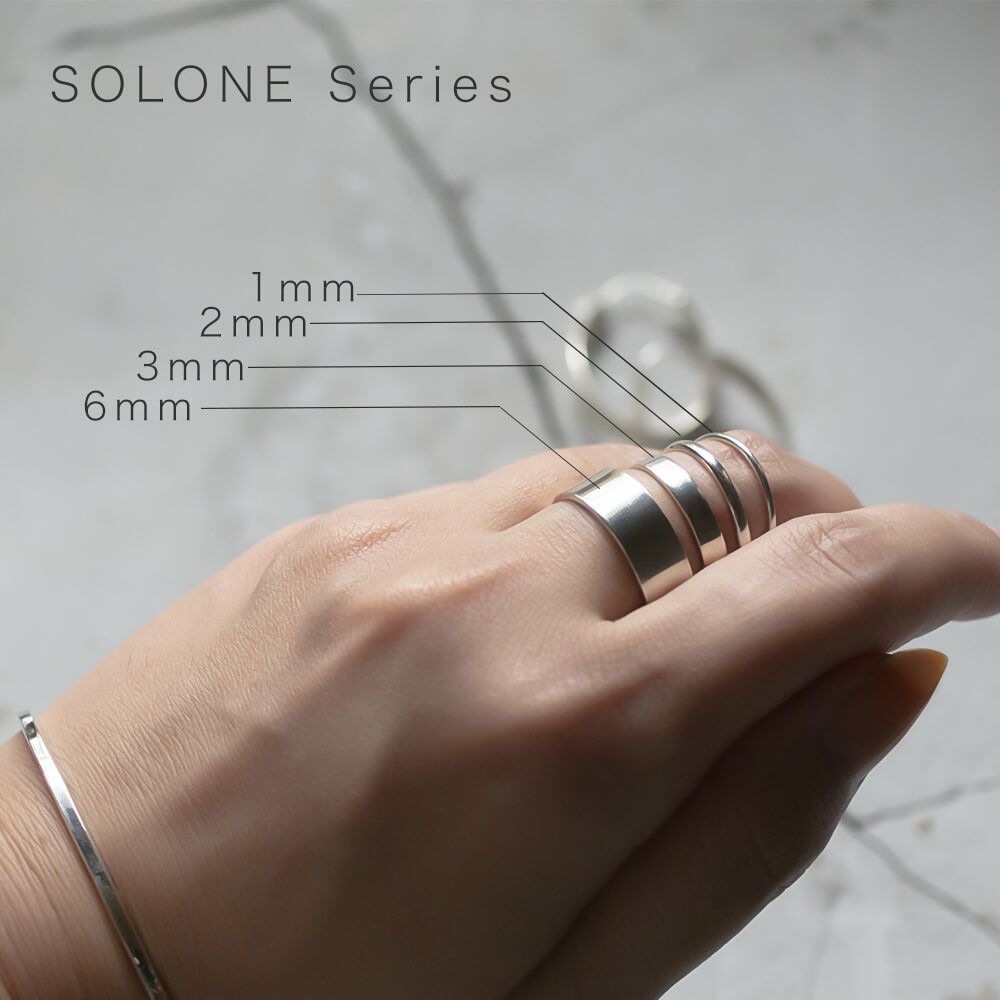 Silver925 2mm Dainty Round Ring SOLONE2mm -ソロネ- | Ops.(オプス