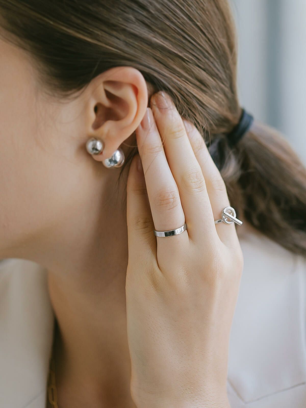 金属アレルギー 安心 リングミディリング ファランジリング シルバー925 リング シンプル 3mm 【Solone ソロネ】 シルバー ゴールド リング シルバーリング ゴールドリング 太め レディース 人差し指 指輪 おしゃれ 18金 k18 リング ゴールド 華奢 指輪 ジュエリー アクセサリー