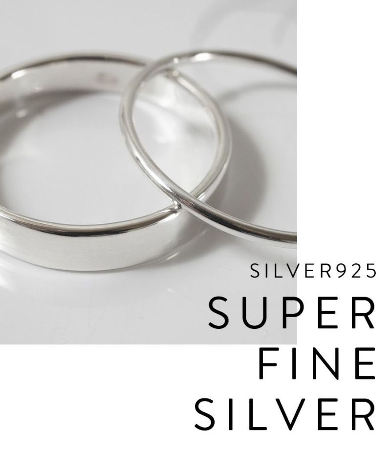 Silver925 3mm-1mm Simple Set Ring SOLONE 3mm1mm -ソロネセット