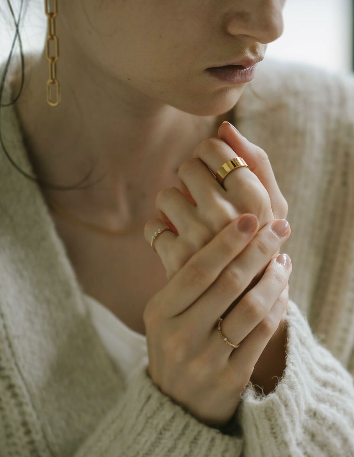 金属アレルギー 安心 リング シルバー925 リング シンプル 6mm 【Solone ソロネ】 シルバー ゴールド リング シルバーリング ゴールドリング 太め レディース 人差し指 指輪 おしゃれ 18金 k18 リング ゴールド 華奢 指輪