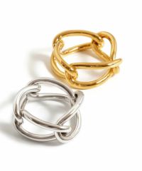 指輪 リング ブランド おしゃれ　指輪人差し指 レディース 指輪18金 金属アレルギー シルバー チェーンリング