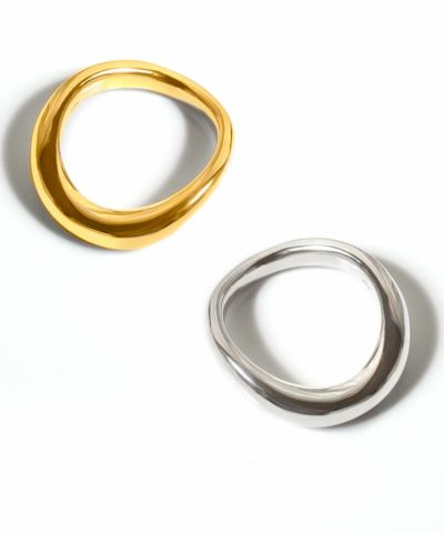 シルバー925製シンプル 太めのリング ULUA ウルア