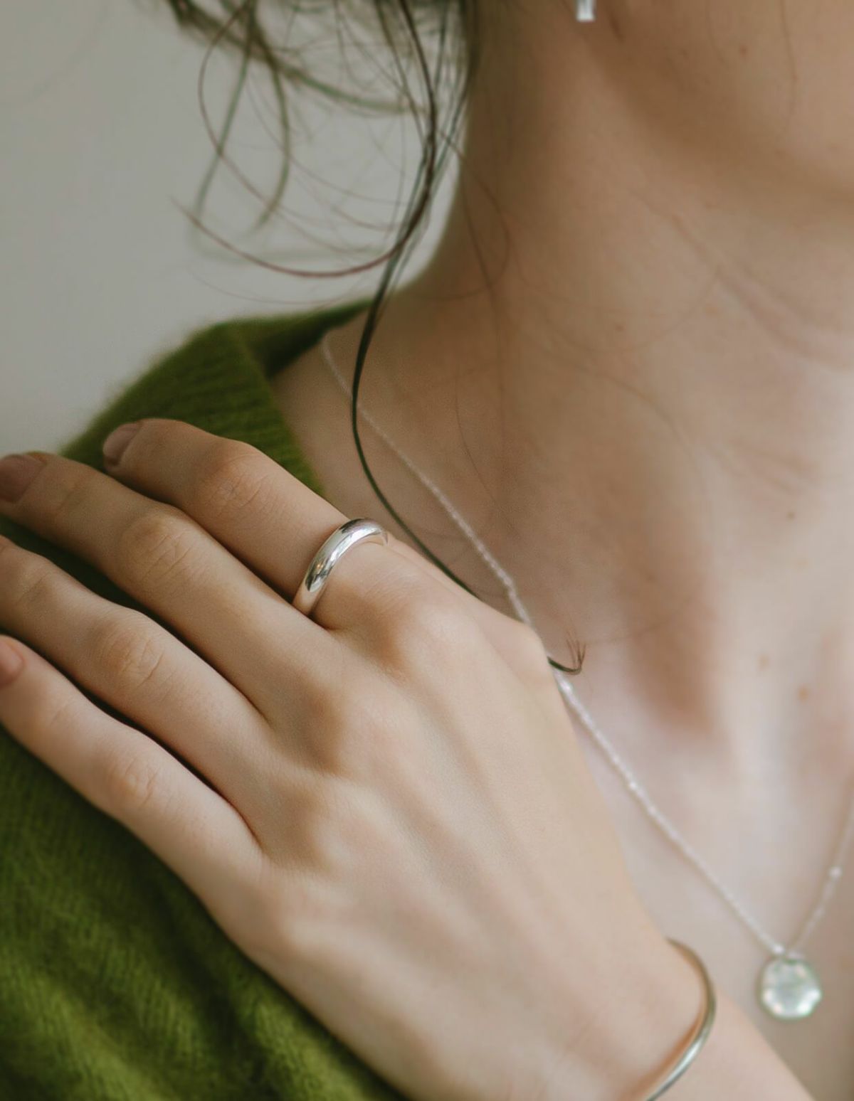 太めのシルバー925製シンプルリング ULUA ウルア