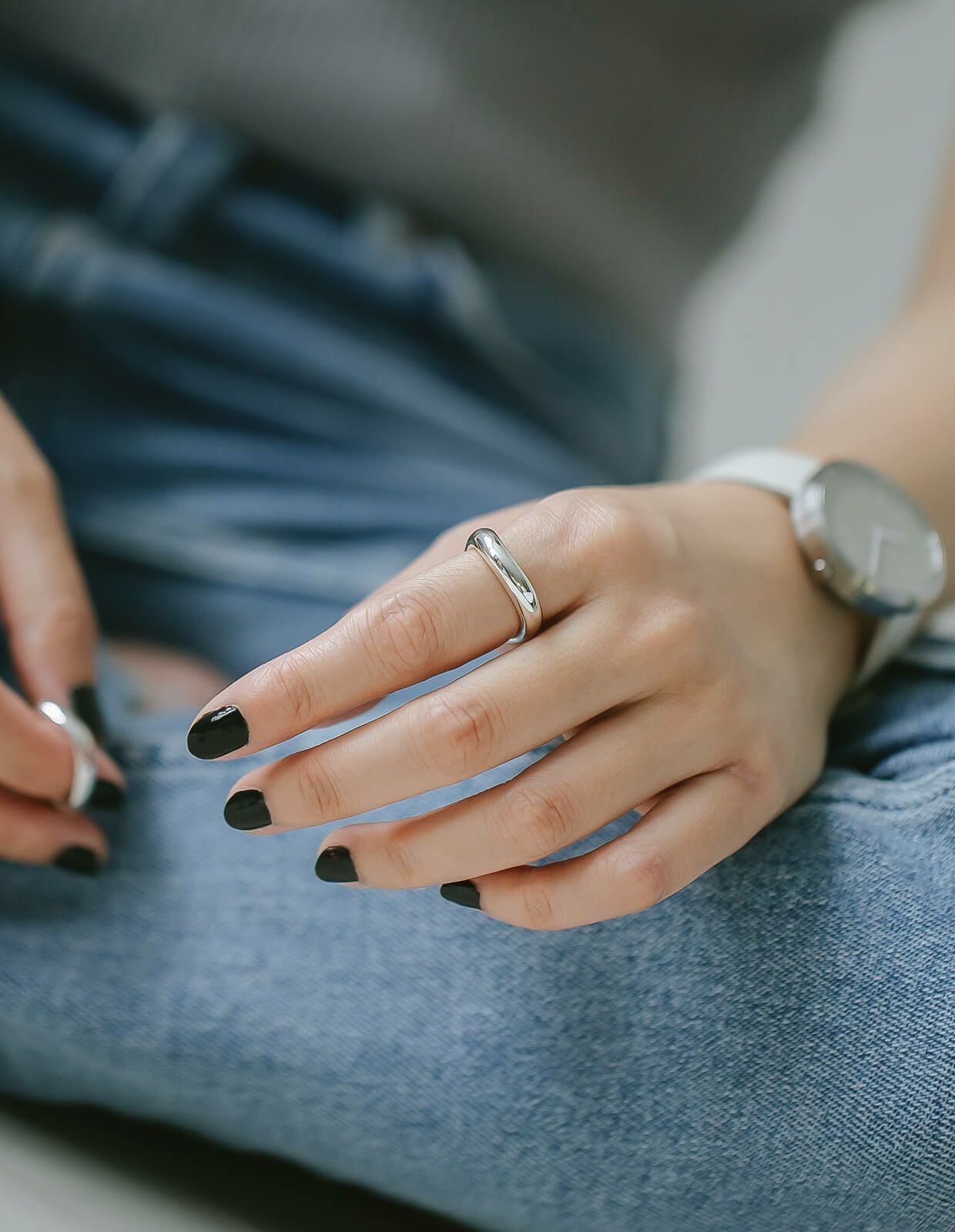 レディース シルバー925 リング シンプル 太め ULUA -ウルア- | Ops