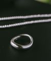 シルバーリング シンプル 【ULUA ウルア】 ウェーブ クラシック バンドリング 人差し指 指輪 レディース silver925 リング 925silver シルバー925 デザインリング カジュアル フォーマル 金属アレルギー 安心 ジュエリー アクセサリー 地金 指輪 重ね付け おしゃれ