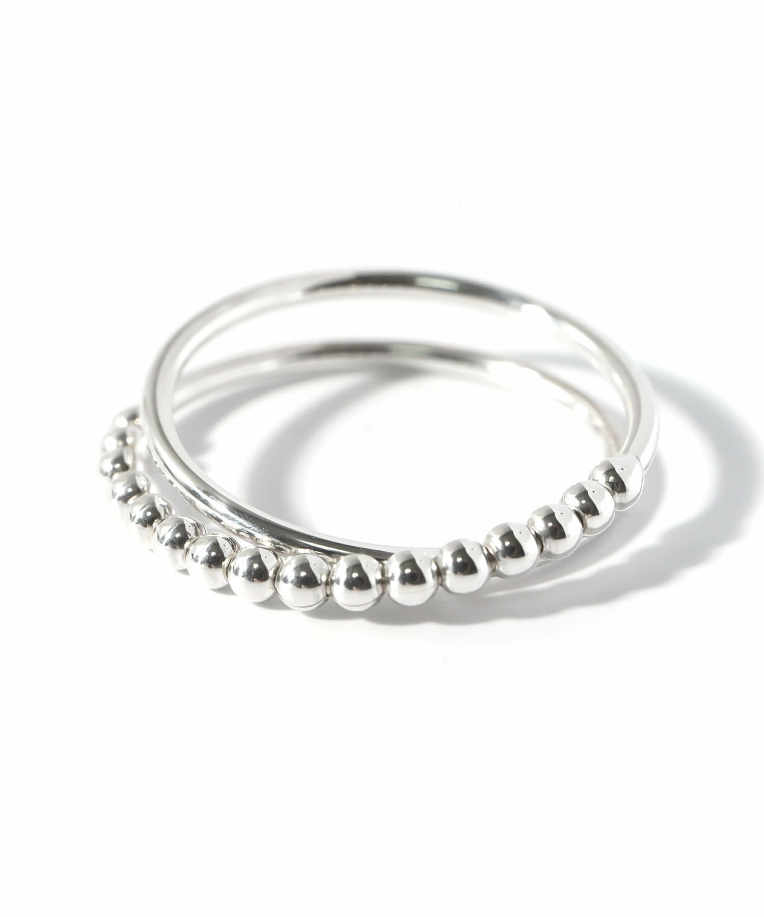 Silver925 Harf Milgrain Double Ring WERN -ウェルニ- | Ops.(オプス
