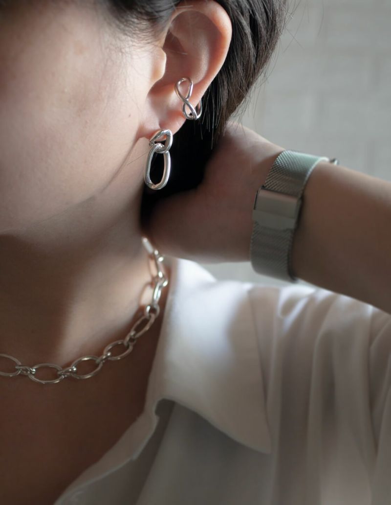 Silver925 Cross Line EarCuff XIRA -エクシラ- | Ops.(オプス)公式ストア