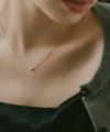 ネックレス レディース シンプル シルバー925 18K仕上げ 【itiy イティ】 ハート クロス 丸 サークル 小粒モチーフ 小豆チェーン 長さ38cm 40cm 大人 可愛い おしゃれ
