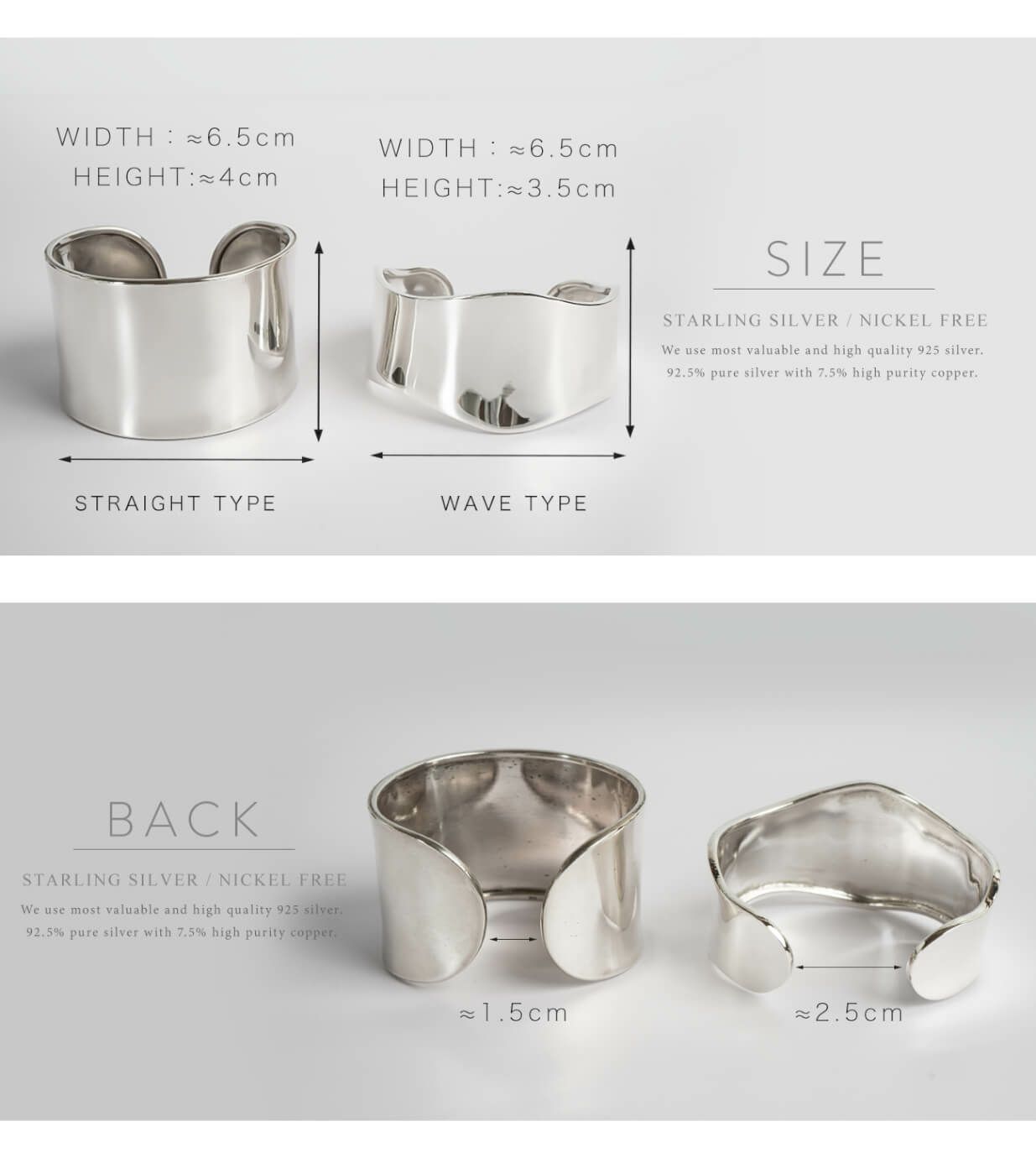 Silver925 Wide Straight Bangle KARPOS -カルポス- | Ops.(オプス