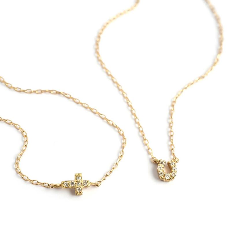 Tiny Diamond Motif Gold Bracelet MELE BR K18 -メレ