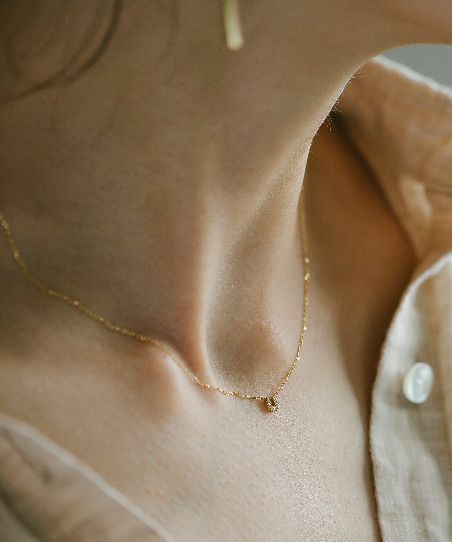 ネックレスホースシュー ダイヤモンド レディース ブランド 18K 18金