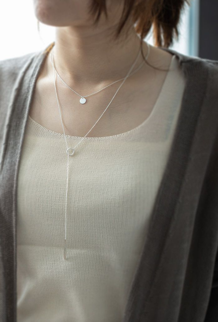 Silver925 Long Lariat Necklace NETTZE -ネッツェ- | Ops.(オプス