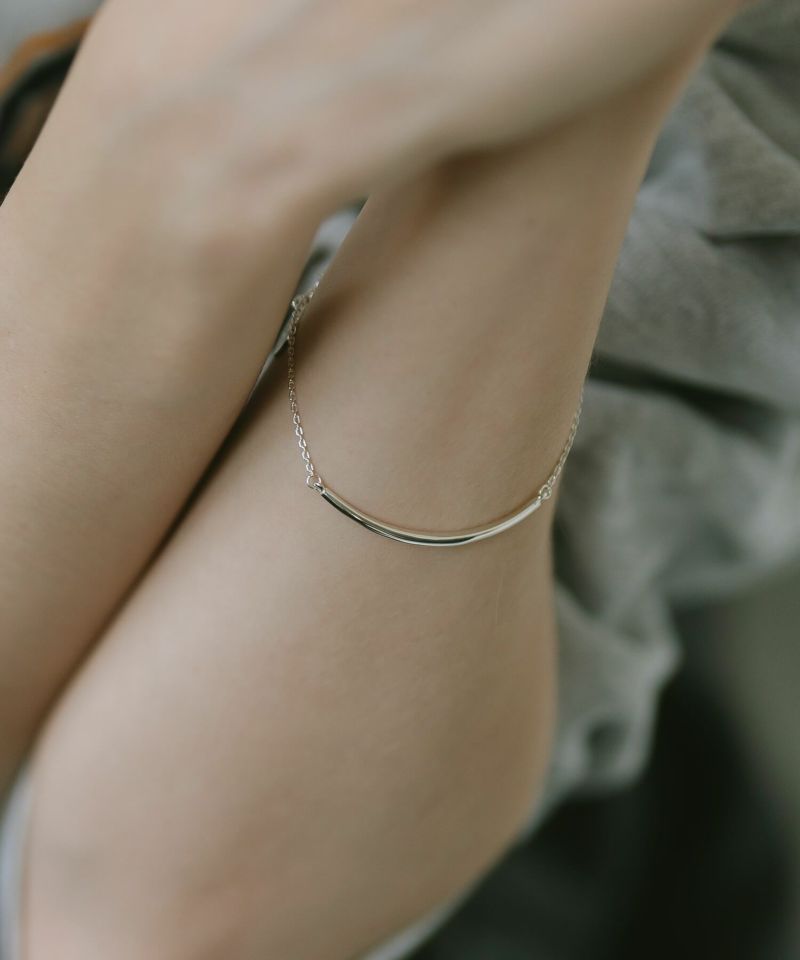 Silver925 Minimal Skinny Bar Bracelet TIGO -ティゴ- | Ops.(オプス