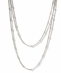 【ドラマ衣装協力】ネックレスチェーンのみ ネックレス シルバー レディース 金属アレルギー対応 【Arete アレーテ】 チェーンだけ シンプル 2連 ロング メンズ 2本セット シルバー925 ゴールド ショート 18金 仕上げ k18 ニッケルフリー 長さ38cm 50cm おしゃれ 大人 可愛い