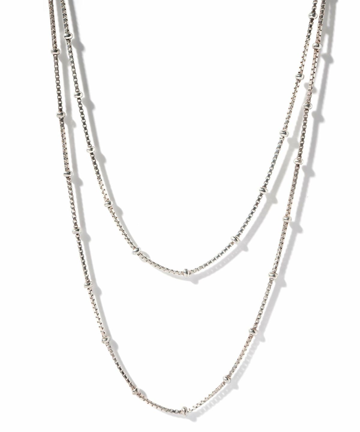 【ドラマ衣装協力】ネックレスチェーンのみ ネックレス シルバー レディース 金属アレルギー対応 【Arete アレーテ】 チェーンだけ シンプル 2連 ロング メンズ 2本セット シルバー925 ゴールド ショート 18金 仕上げ k18 ニッケルフリー 長さ38cm 50cm おしゃれ 大人 可愛い