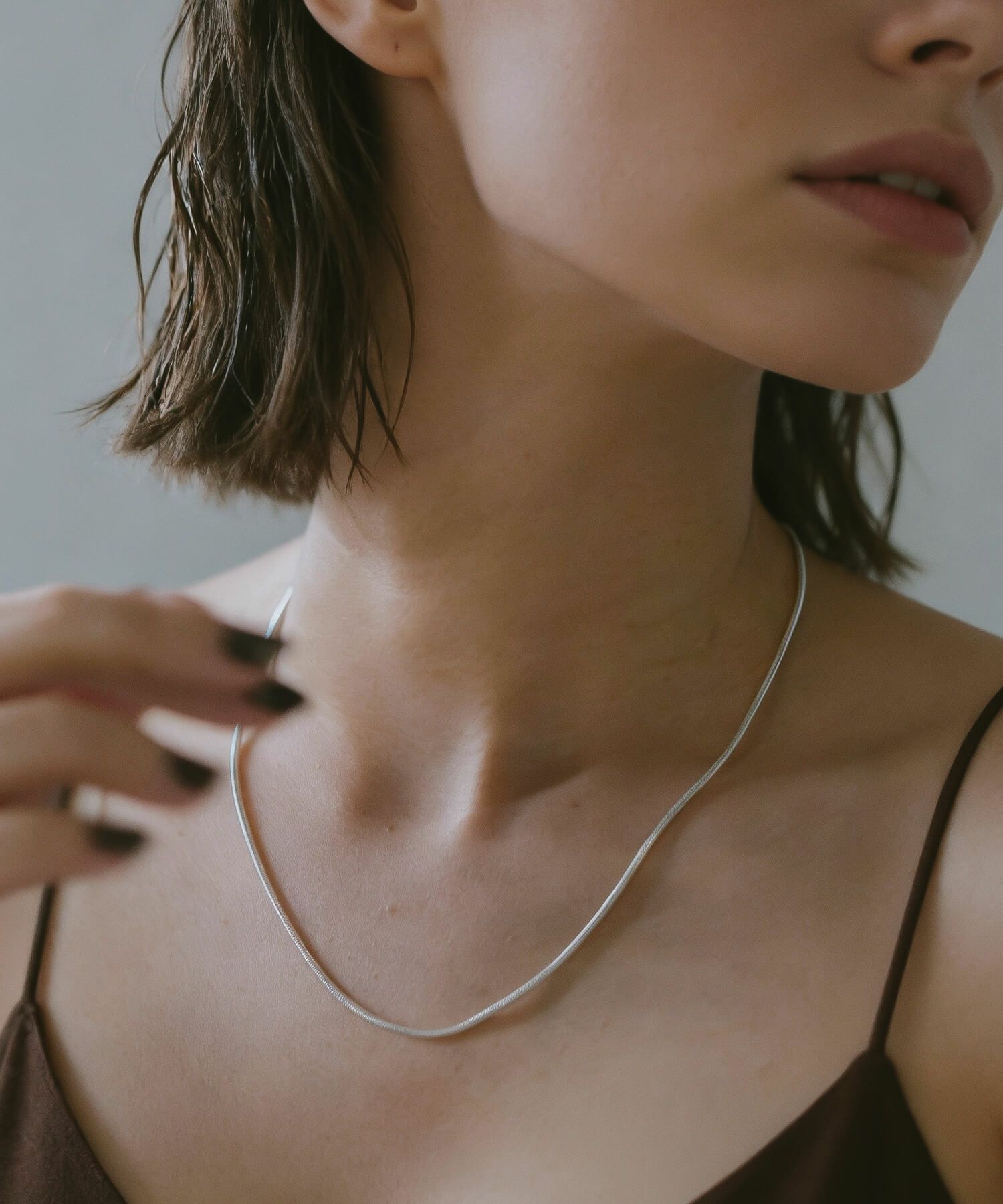 シルバー925 スネークチェーン ネックレス シンプル 【VENEC ベネック 】 滑らか 華奢 レディース ネックレスチェーン 1.6mm×45cm チェーンネックレス カジュアル フォーマル 金属アレルギー 安心 ジュエリー アクセサリー 地金 おしゃれ