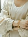 金属アレルギー対応 シルバー925 ゴールド ブレスレット レディース チェーン 【Veza ベザ】 18K仕上げ チェーンブレスレット 鎖 留め具 シルバー925 太め 大ぶり ざっくり バングル おしゃれ