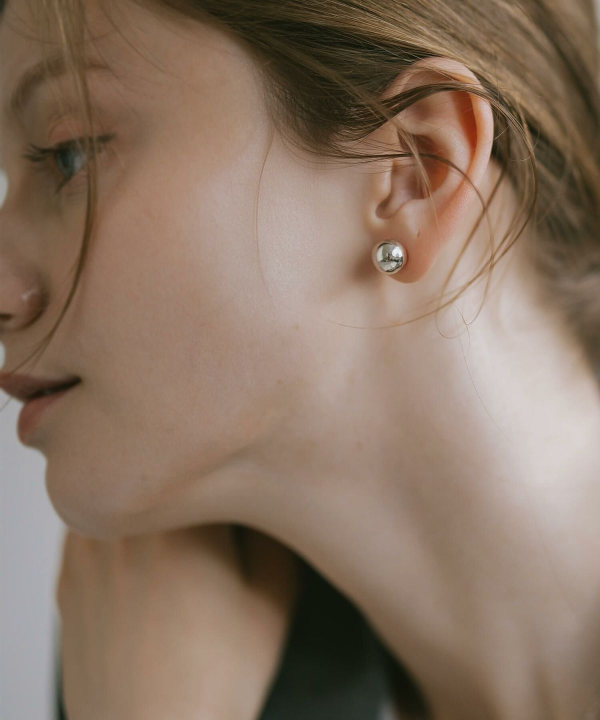 ピアスキャッチボールシルバー925大きめ大ぶり丸玉【HELMIEヘルミー】ピアス丸イエローゴールドスタッドピアスボールボールピアスメタルボール円形ピアス金属アレルギー18金ピアスゴールド大ぶり金属アレルギーピアス