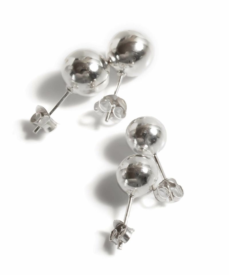 Silver925 Round Ball Stud Earrings HELMIE -ヘルミー- | Ops.(オプス