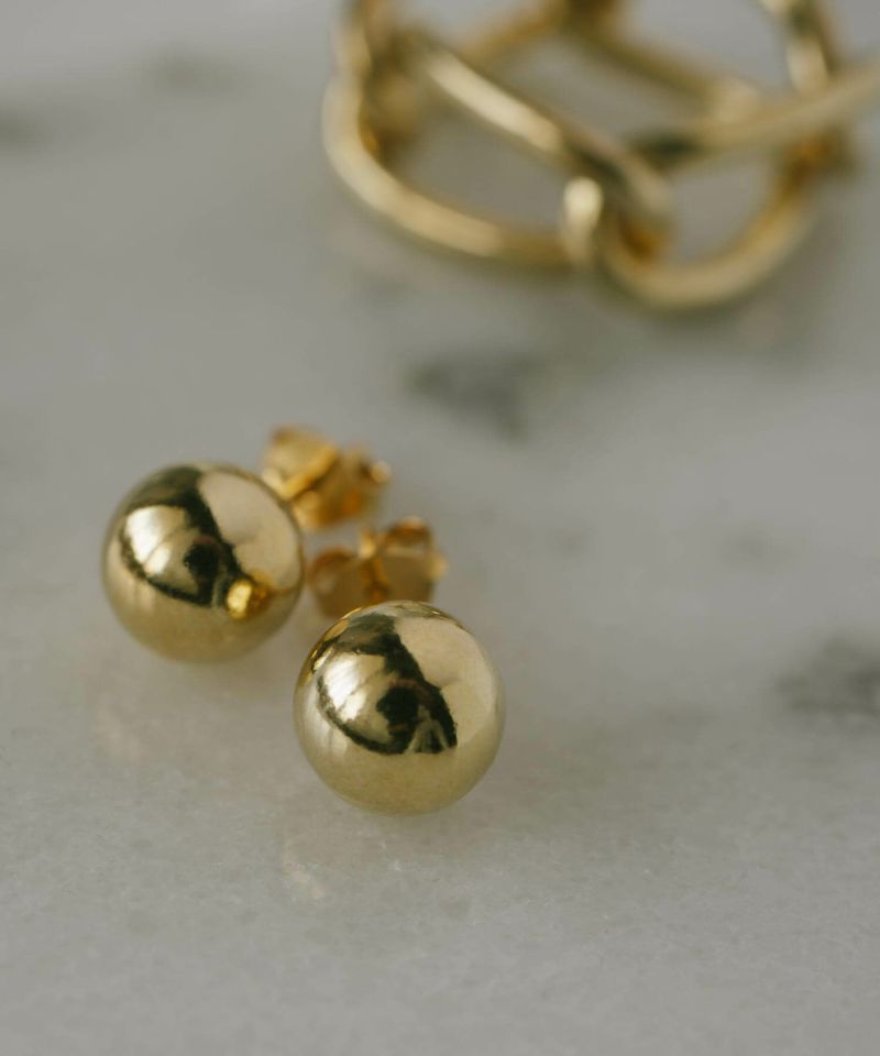 Silver925 Round Ball Stud Earrings HELMIE -ヘルミー- | Ops.(オプス)公式ストア