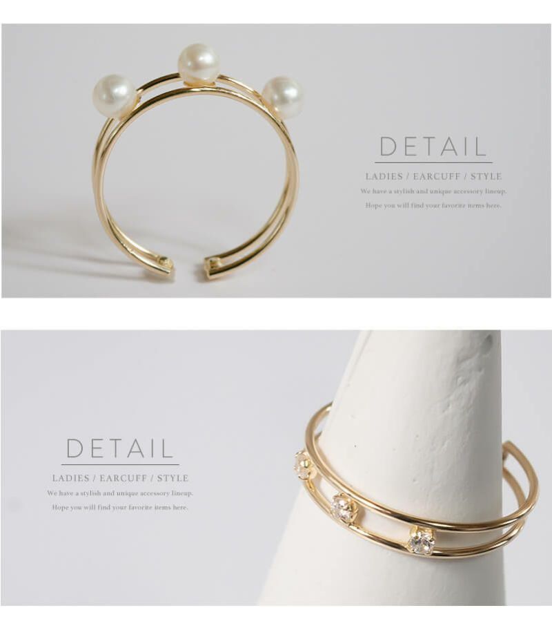 K10 Double Line Ear Cuff JEMMY -ジェミー- | Ops.(オプス)公式 K10 Double Line Ear Cuff JEMMY -ジェミー- | Ops.(オプス)公式