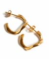 【ドラマ衣装協】 ピアス 大ぶり 力波 ウェーブ 金属アレルギー 対応 シルバー925 キャッチ 18k 18金 仕上げ 【 PIELE ピエル】 フープ ピアス 小さめ 小さい ゴールド ピアス スパイラル k18 両耳 メンズ レディース アクセサリー ブランド シンプル 大人可愛い おしゃれ