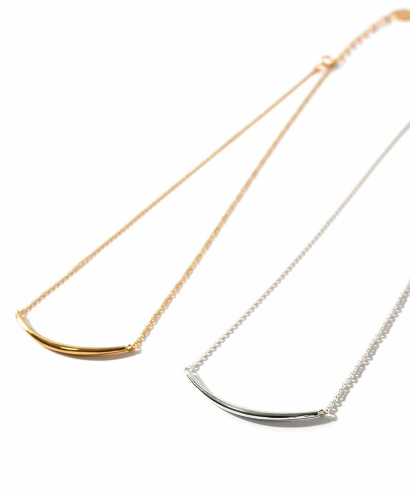 Silver925 Smile Line Bar Necklace TIGO-NK -ティゴ- | Ops