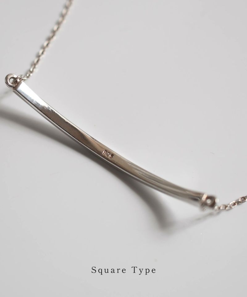 Silver925 Smile Line Bar Necklace TIGO-NK -ティゴ- | Ops