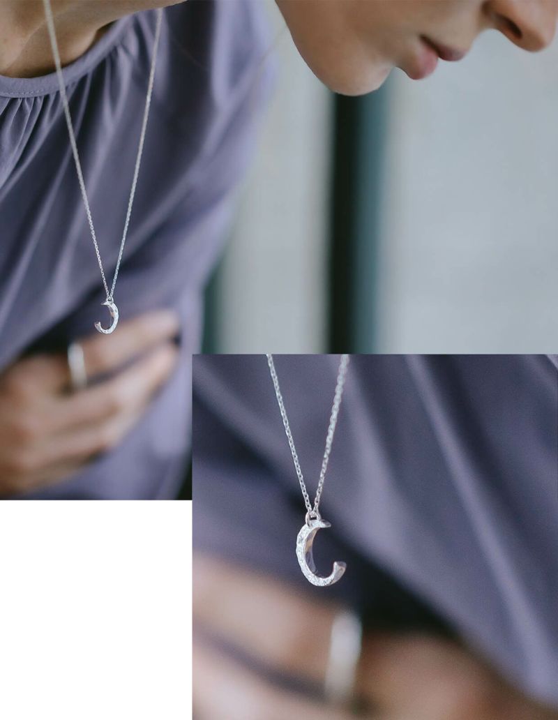 Silver925 Crescent Moon Necklace LUNEVE -ルネーブ- | Ops.(オプス