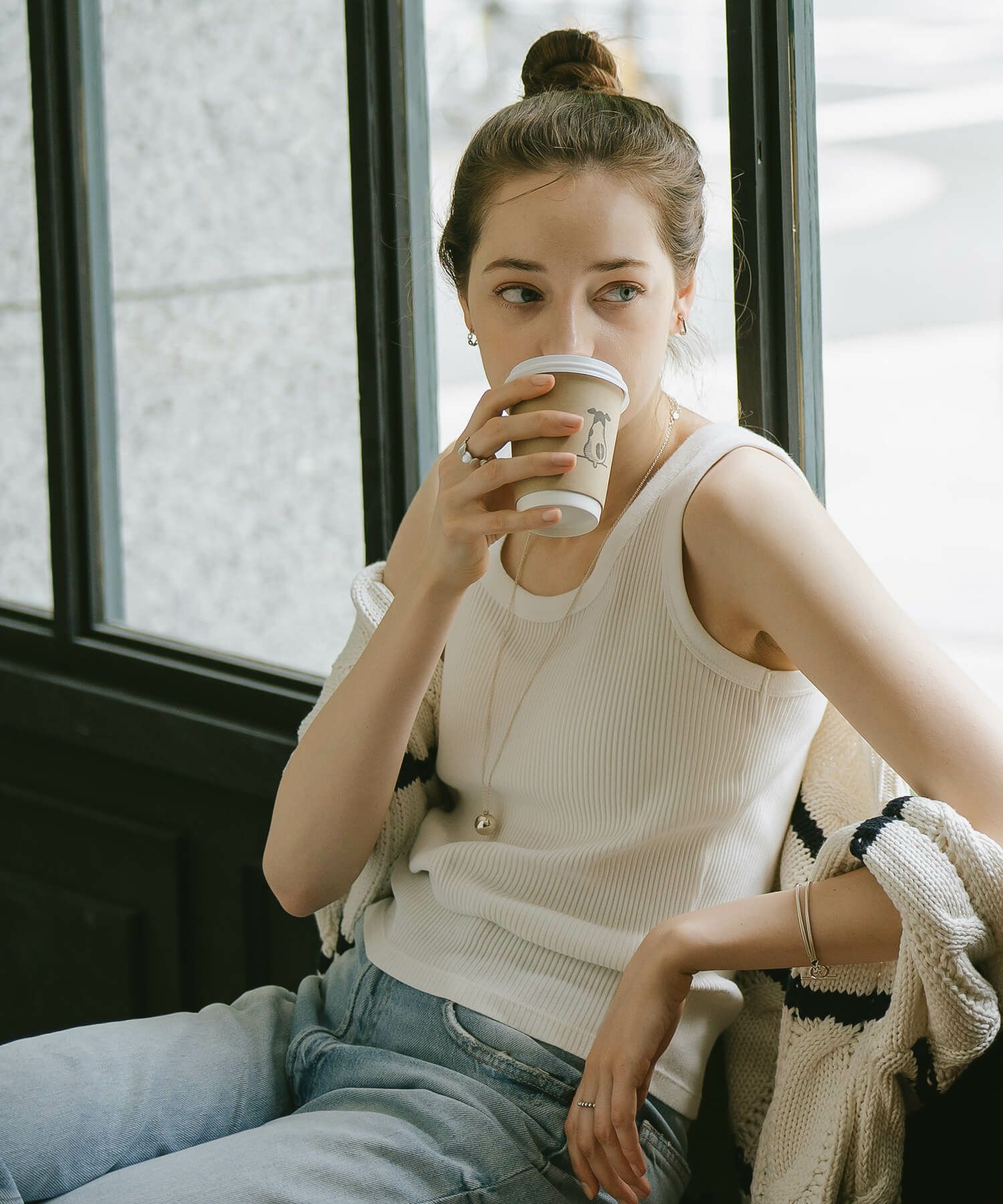 Silver925 Round Ball Long Necklace FAFAO -ファファオ- | Ops