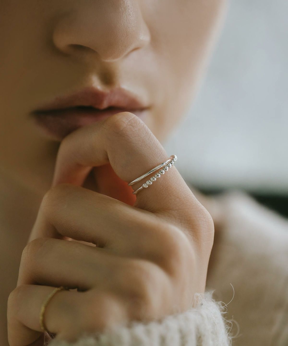 【訳ありアウトレット品】★通常価格→アウトレット価格【WERNI ウェルニ】 シルバー ゴールド リング 細め 華奢 レディース 指輪 重ね付け おしゃれ 18金 k18 リング ゴールド 太め 指輪 ジュエリー アクセサリー ボールリング