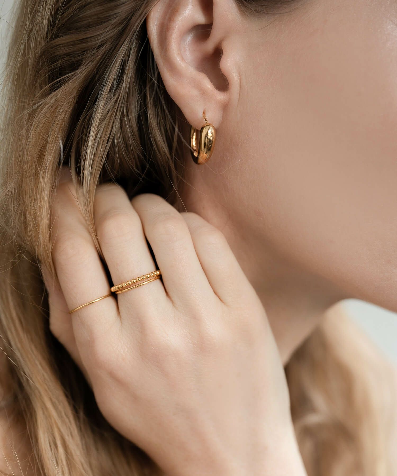 【訳ありアウトレット品】★通常価格→アウトレット価格【WERNI ウェルニ】 シルバー ゴールド リング 細め 華奢 レディース 指輪 重ね付け おしゃれ 18金 k18 リング ゴールド 太め 指輪 ジュエリー アクセサリー ボールリング