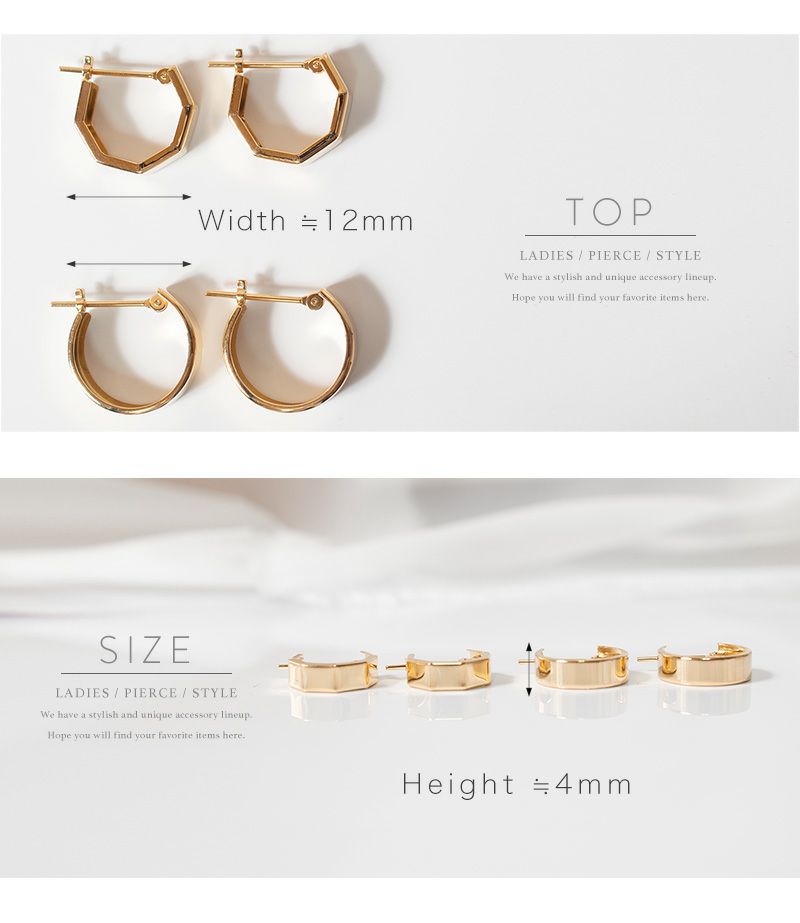 K10 Huggie Hoop Earrings SOLUA -ソルア- | Ops.(オプス)公式ストア