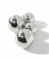 【訳ありアウトレット品】シルバー ピアス 【Pallo パロ】 silver925 シルバー925 バックキャッチピアス ダブルキャッチ シルバーピアス 大ぶり 両耳用 丸玉 シルバー トライバルピアス レトロ