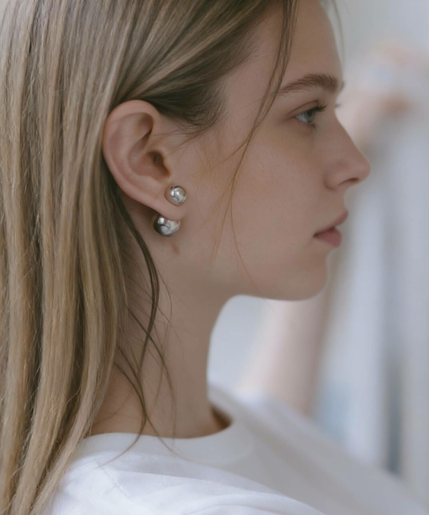 【訳ありアウトレット品】シルバー ピアス 【Pallo パロ】 silver925 シルバー925 バックキャッチピアス ダブルキャッチ シルバーピアス 大ぶり 両耳用 丸玉 シルバー トライバルピアス レトロ