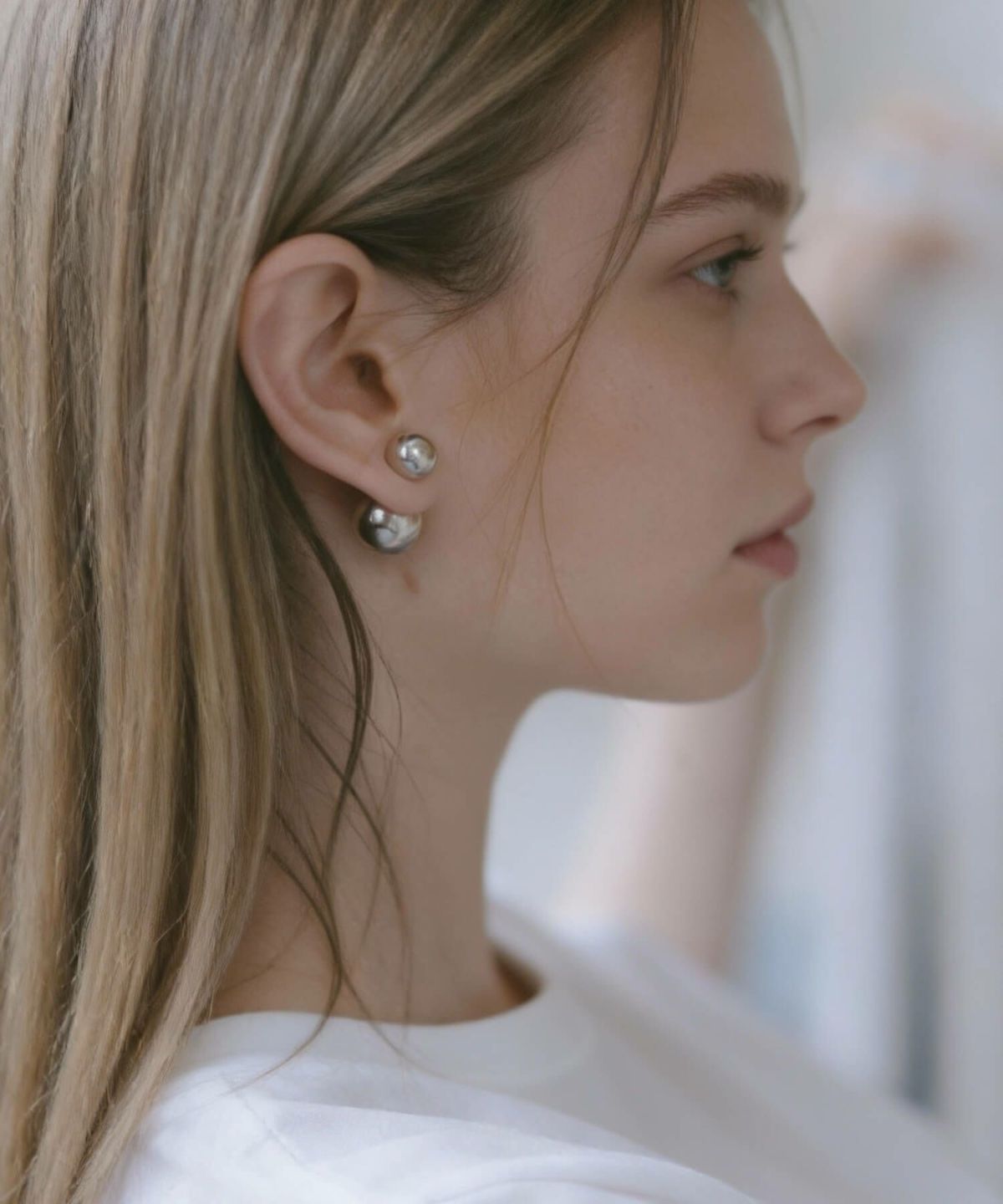 【訳ありアウトレット品】シルバー ピアス 【Pallo パロ】 silver925 シルバー925 バックキャッチピアス ダブルキャッチ シルバーピアス 大ぶり 両耳用 丸玉 シルバー トライバルピアス レトロ