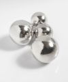 【訳ありアウトレット品】シルバー ピアス 【Pallo パロ】 silver925 シルバー925 バックキャッチピアス ダブルキャッチ シルバーピアス 大ぶり 両耳用 丸玉 シルバー トライバルピアス レトロ