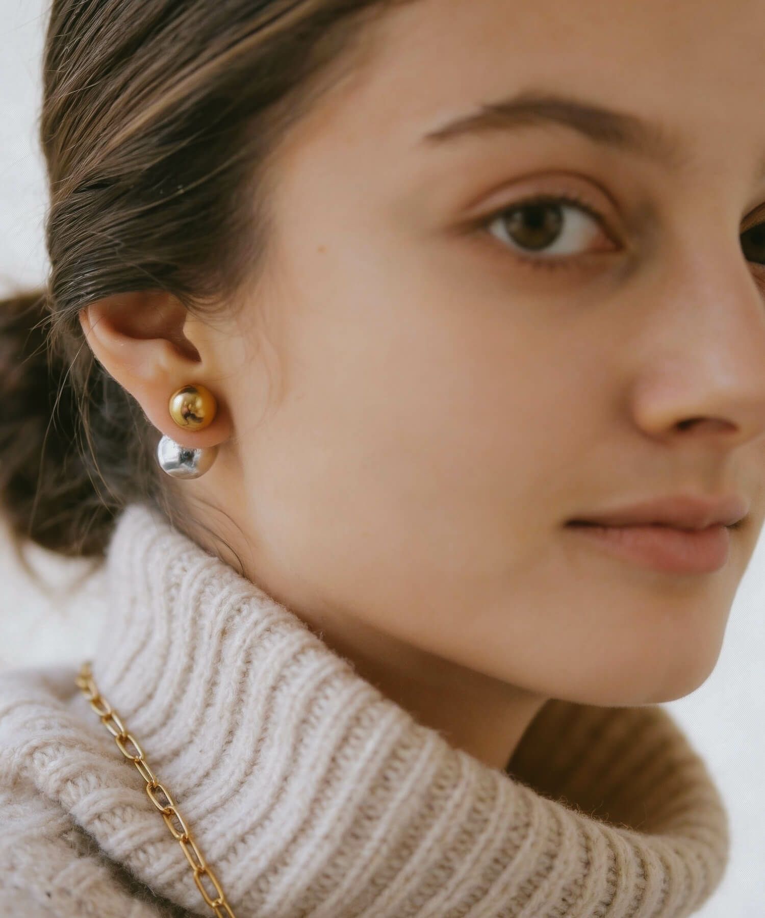 【訳ありアウトレット品】シルバー ピアス 【Pallo パロ】 silver925 シルバー925 バックキャッチピアス ダブルキャッチ シルバーピアス 大ぶり 両耳用 丸玉 シルバー トライバルピアス レトロ