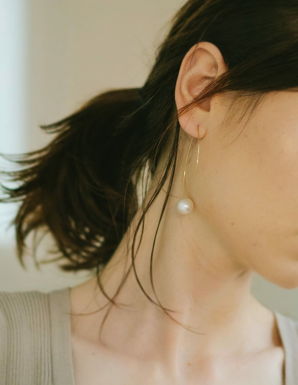 18金 K18 18k ゴールドピアス 華奢 パールピアス バロックパール ピアス k18 大粒 キャッチ パールピアス 18金 １８金 k18 １８k 金属アレルギー レディース ジュエリー アクセサリー ギフト プレゼント キャッチピアス 大人 可愛い おしゃれ