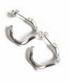 【訳ありアウトレット品】★通常価格→アウトレット価格 シルバー925 ピアス ウェーブ【 PIELE ピエル】 シルバー ゴールド ピアス Silver925 18K仕上げ 金属アレルギー対応 両耳用 フープピアス ピアス レトロ おしゃれ