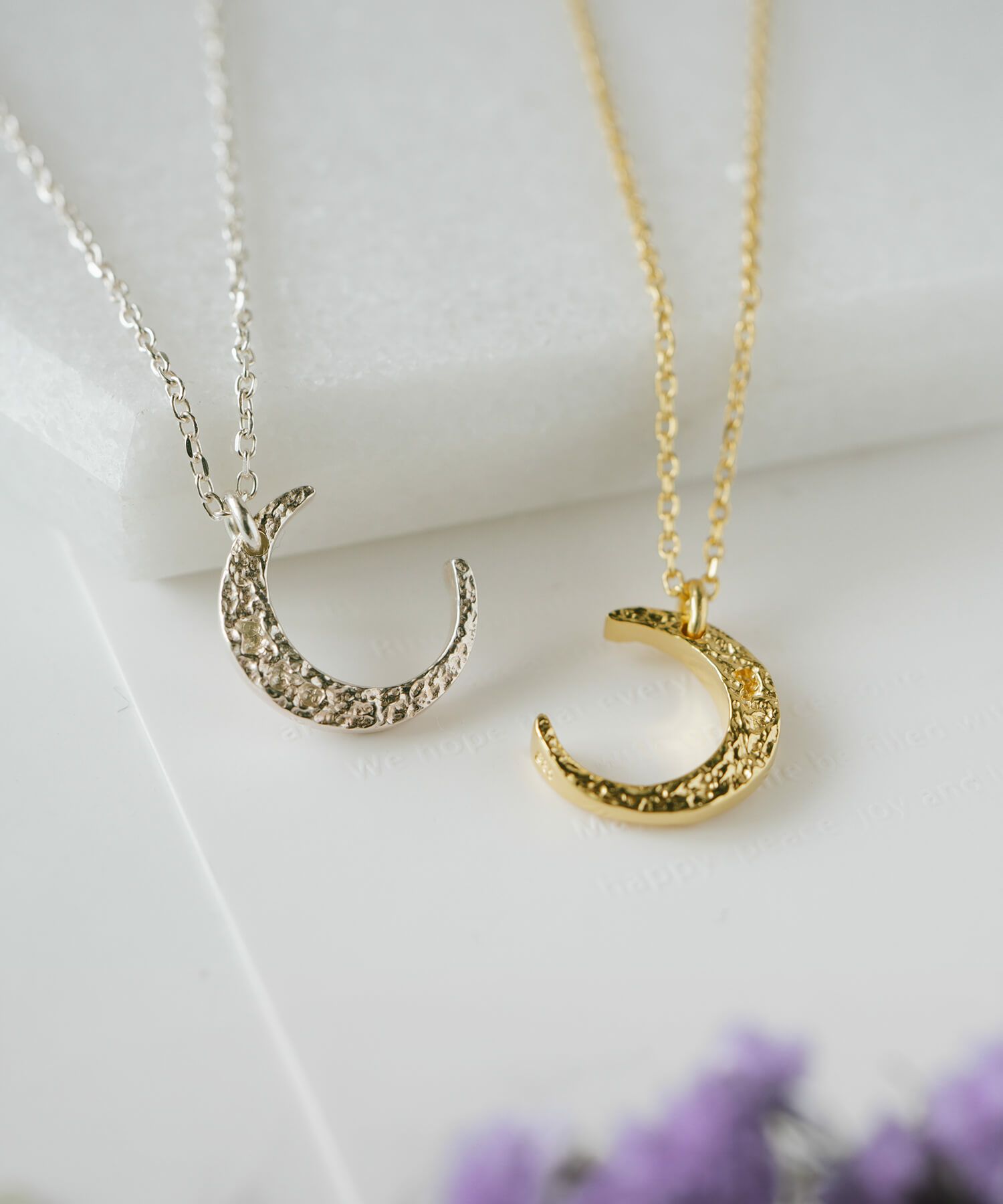 【訳ありアウトレット品】★通常価格→アウトレット価格 三日月 月 ネックレス レディース シンプル シルバー ネックレス 【Luneve ルネーブ】 クレセント ムーン 金属アレルギー対応 シルバー925 silver925 たたき 小豆チェーン 長さ48cm 51cm おしゃれ 大人 可愛い