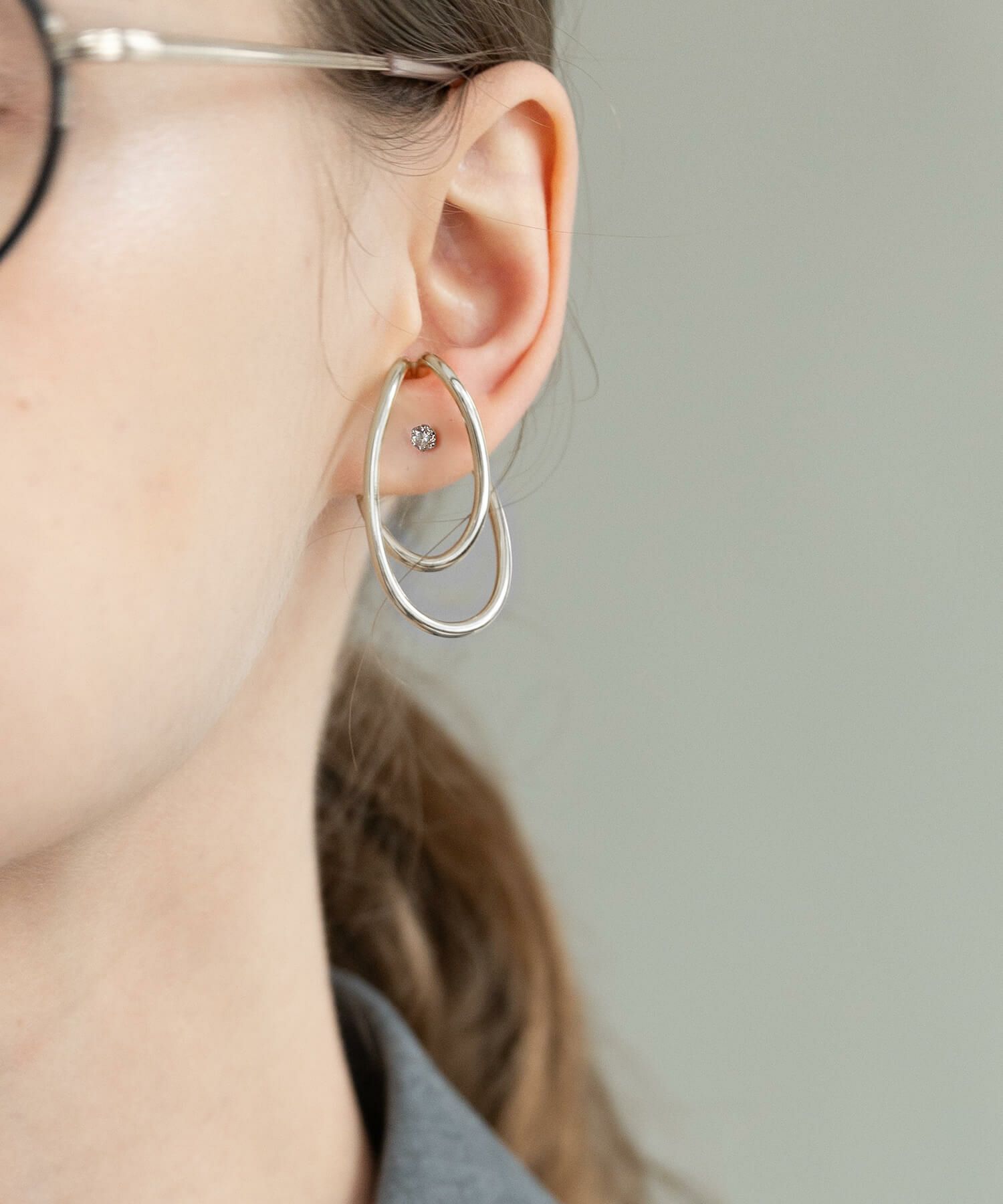 【TV番組衣装協力】 イヤーカフ 大ぶり 金属アレルギー対応 レディース 【PALUNI パルニ】 シンプル シルバー925 かわいい かっこいい おしゃれ ノンホールピアス 片耳用 両耳用 18k ゴールド仕上げ イヤリング Silver925 フック カジュアル フォーマル  男女兼用 イヤカフ