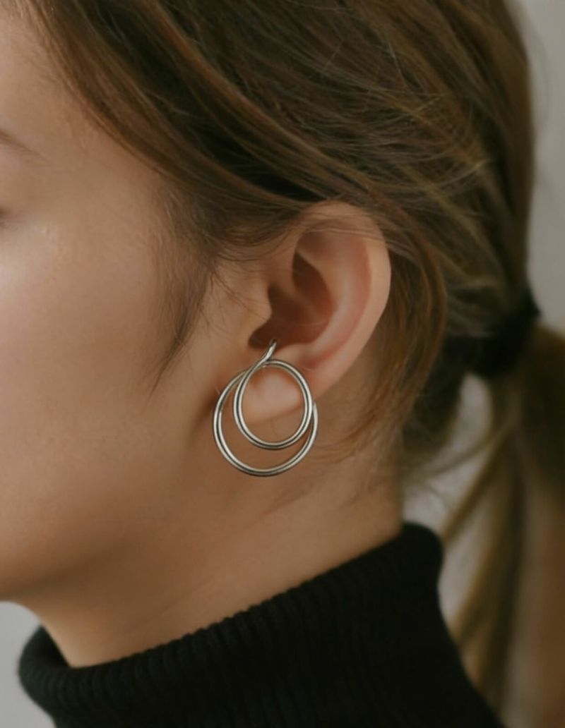 イヤーカフ シンプル レディース シルバー925 ノンホールピアス ピアリング 大ぶり 18k ゴールド仕上げ イヤリング Silver925 金属アレルギー対応 片耳用 フック ピアス カジュアル フォーマル おしゃれ 金属アレルギー SV925 ピアス プレゼント ピヤス イヤカフ ピアリング