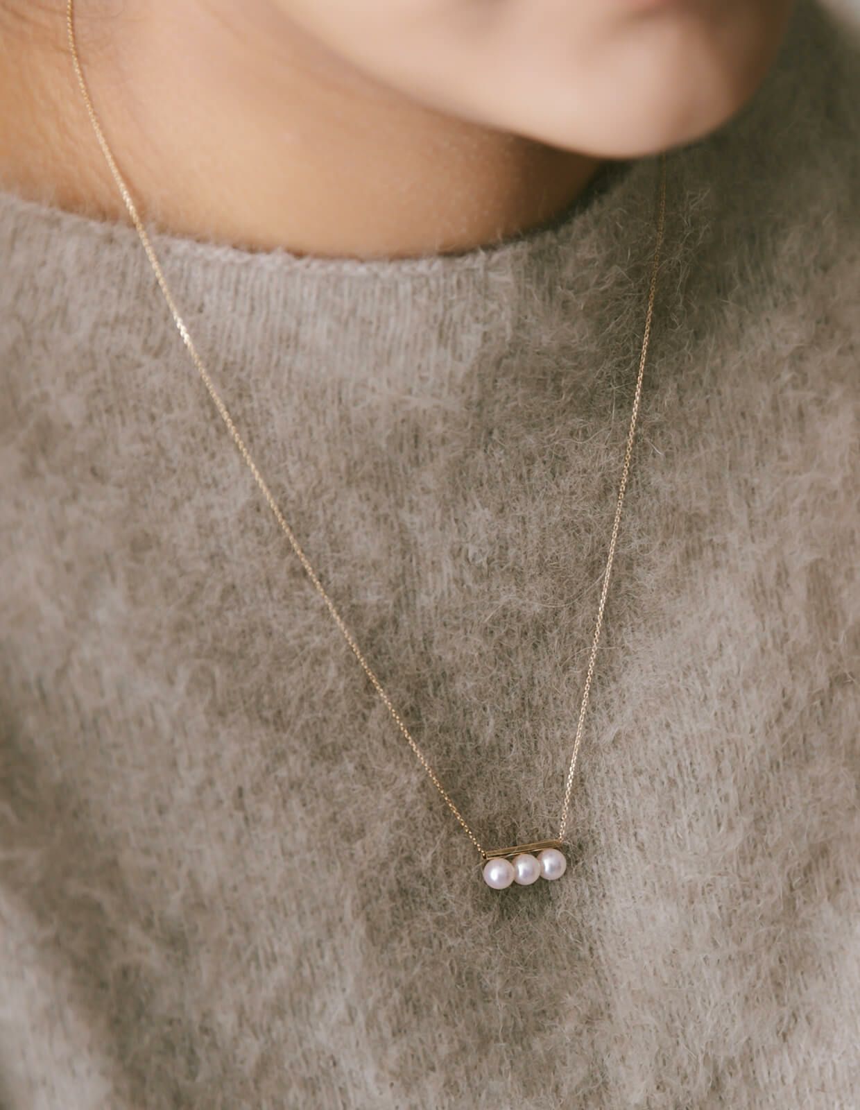 K10 Pearl Bar Necklace Akkord エコート Ops オプス 公式ストア