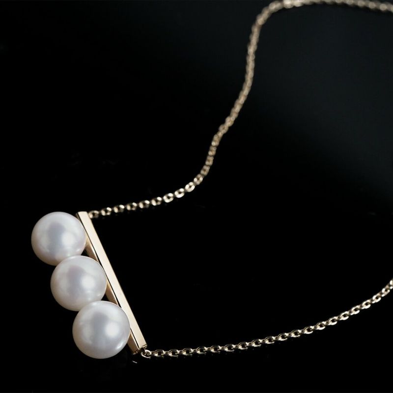 K10 Pearl Bar Necklace AKKORD -エコート- | Ops.(オプス)公式ストア