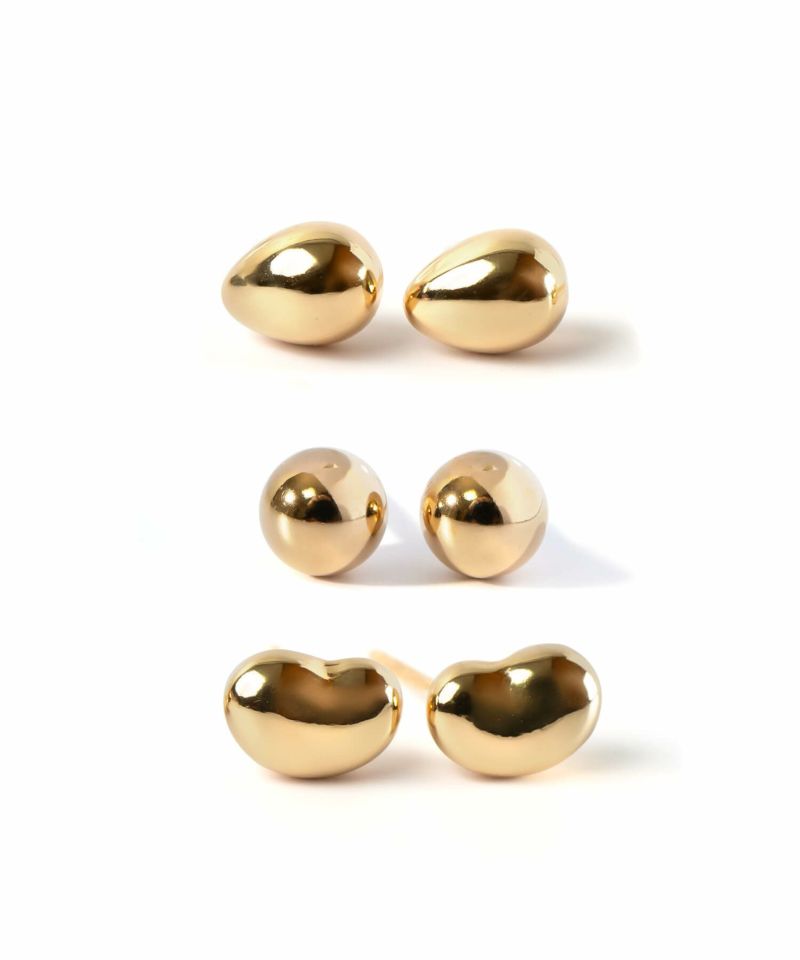 k18 ピアス 金属アレルギー 華奢 ピヤス 大人可愛い 人気 ゴールド Gold 小ぶり 18k ピアス つけっぱなし 小さめ 18金 金属アレルギー 対応 レディース ジュエリー アクセサリー カジュアル おしゃれ シンプル ぷっくり エッグモチーフ 楕円 たまご型