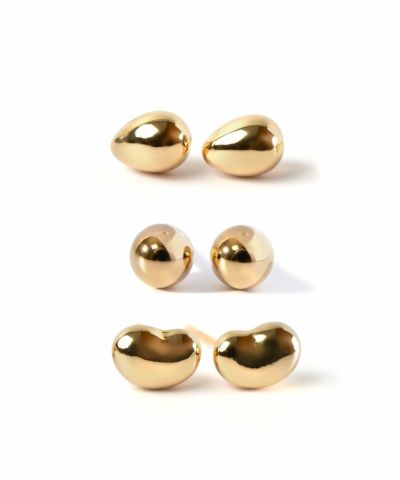 k18 ピアス 金属アレルギー 華奢 ピヤス 大人可愛い 人気 ゴールド Gold 小ぶり 18k ピアス つけっぱなし 小さめ 18金 金属アレルギー 対応 レディース ジュエリー アクセサリー カジュアル おしゃれ シンプル ぷっくり エッグモチーフ 楕円 たまご型