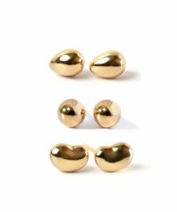 k18 ピアス 金属アレルギー 華奢 ピヤス 大人可愛い 人気 ゴールド Gold 小ぶり 18k ピアス つけっぱなし 小さめ 18金 金属アレルギー 対応 レディース ジュエリー アクセサリー カジュアル おしゃれ シンプル ぷっくり エッグモチーフ 楕円 たまご型