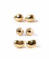 k18 ピアス 金属アレルギー 華奢 ピヤス 大人可愛い 人気 ゴールド Gold 小ぶり 18k ピアス つけっぱなし 小さめ 18金 金属アレルギー 対応 レディース ジュエリー アクセサリー カジュアル おしゃれ シンプル ぷっくり エッグモチーフ 楕円 たまご型