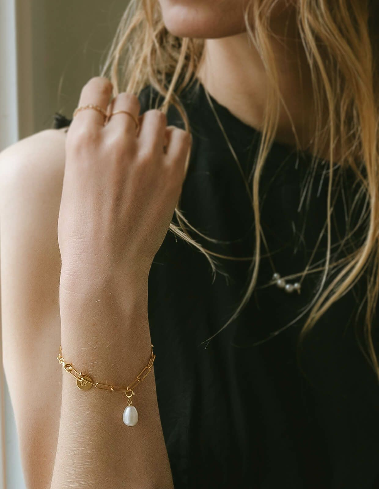 Silver925 Chunky Silver Box Chain Bracelet RONOEL -ロノエル- | Ops